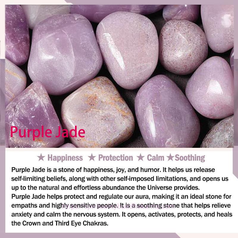 Spirituality Buddha Karma Laughing Buddha Purple Jade Happiness Necklace Pendant Necklaces & Pendants  