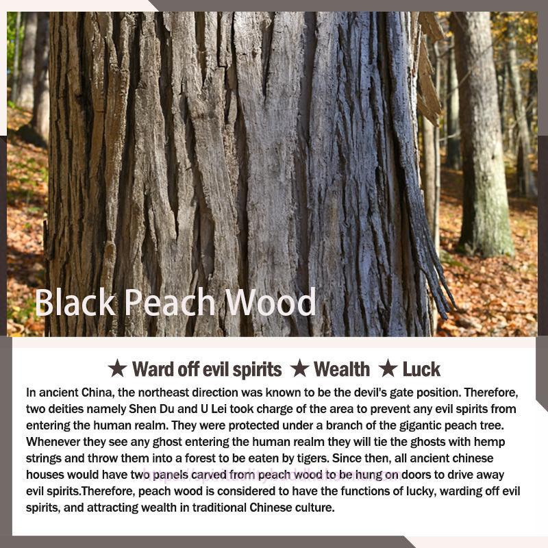 Spirituality Buddha Karma Black Peach Wood Buddha Flower Calm Cure Decorations Decorations BS 1