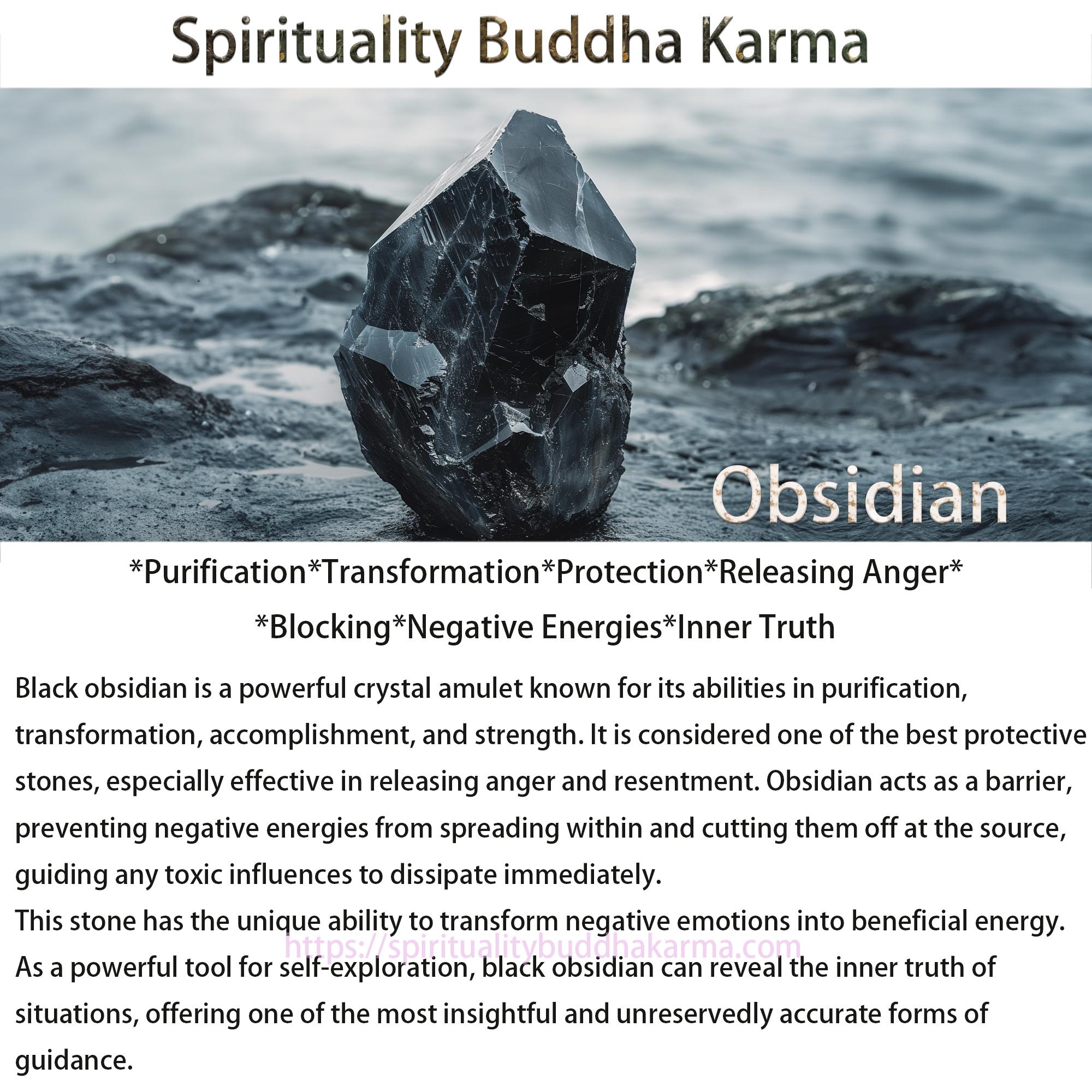 Spirituality Buddha Karma Chinese Zodiac Obsidian Buddha Amulet Protection Pendant Necklace Necklaces & Pendants BS 4