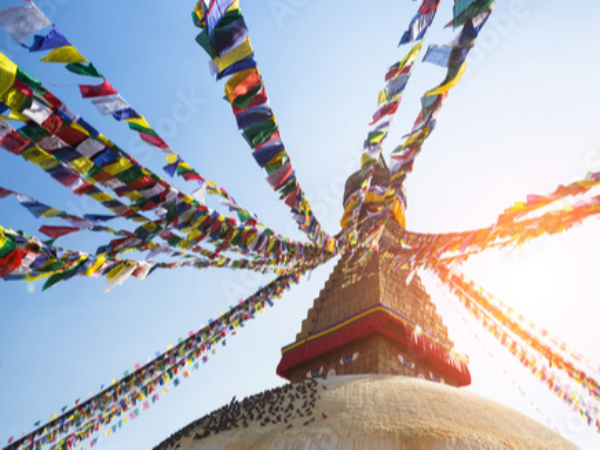Spirituality Buddha Karma Tibetan Colorful Windhorse Protection Outdoor Prayer Flag Decoration Decorations  Spirituality Buddha Karma 1