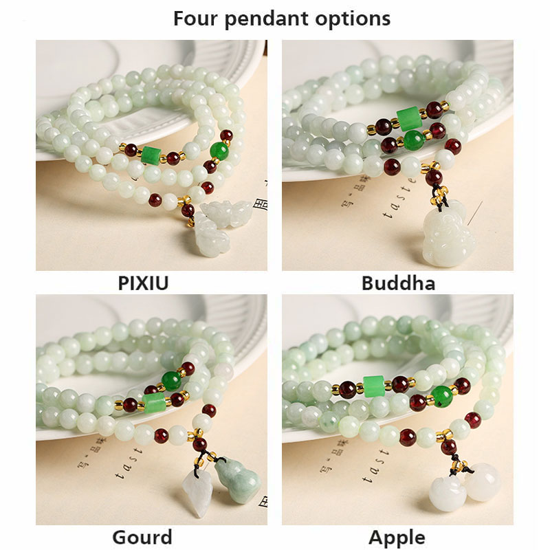 Spirituality Buddha Karma Natural Jade Pixiu Buddha Abundance Bracelet Bracelet BS 1